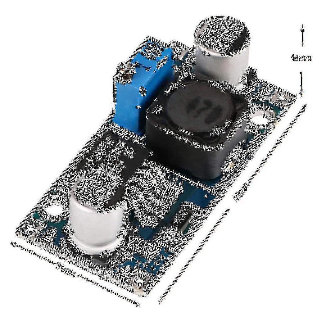 Youmile 5 Stuks DC-DC Buck Converter – 3.2-46V Naar 1.25-35V – 3A – Verstelbaar – Met Schroevendraaier & Kabels – Voor DIY, Voeding & Monitor