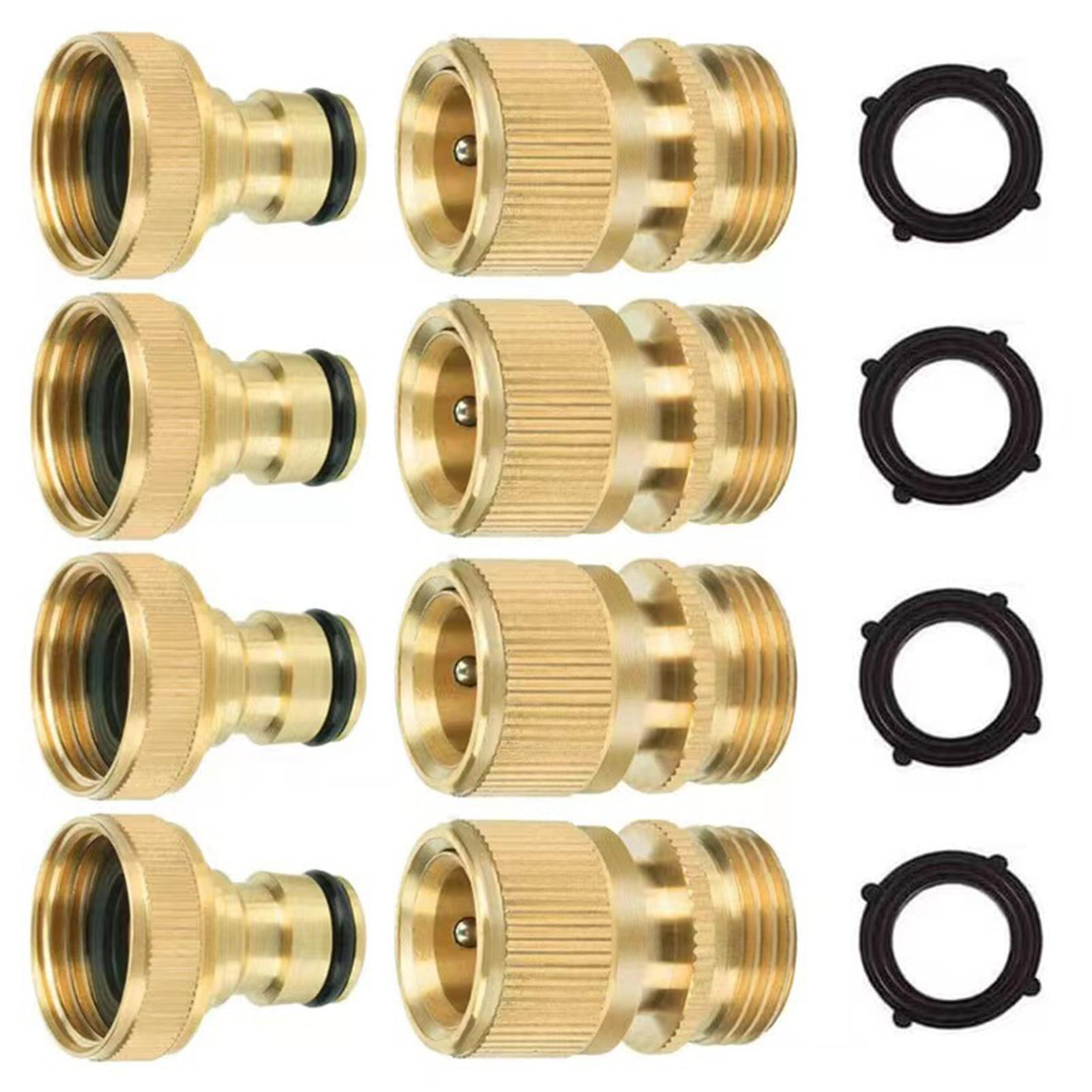 4 Pairs Garden Hose Fitting Quick Connector Water Fitings Thread Easy Use No-leak For Garden Accessories
