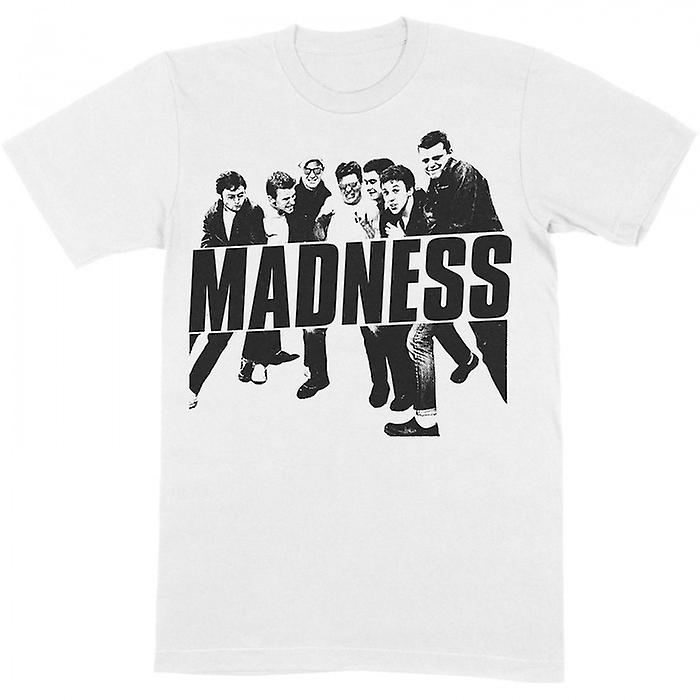 Madness T-shirt Adulte - Design Poster Et Autocollants - 100% Coton Doux - Col Ras-du-Cou Manches Courtes