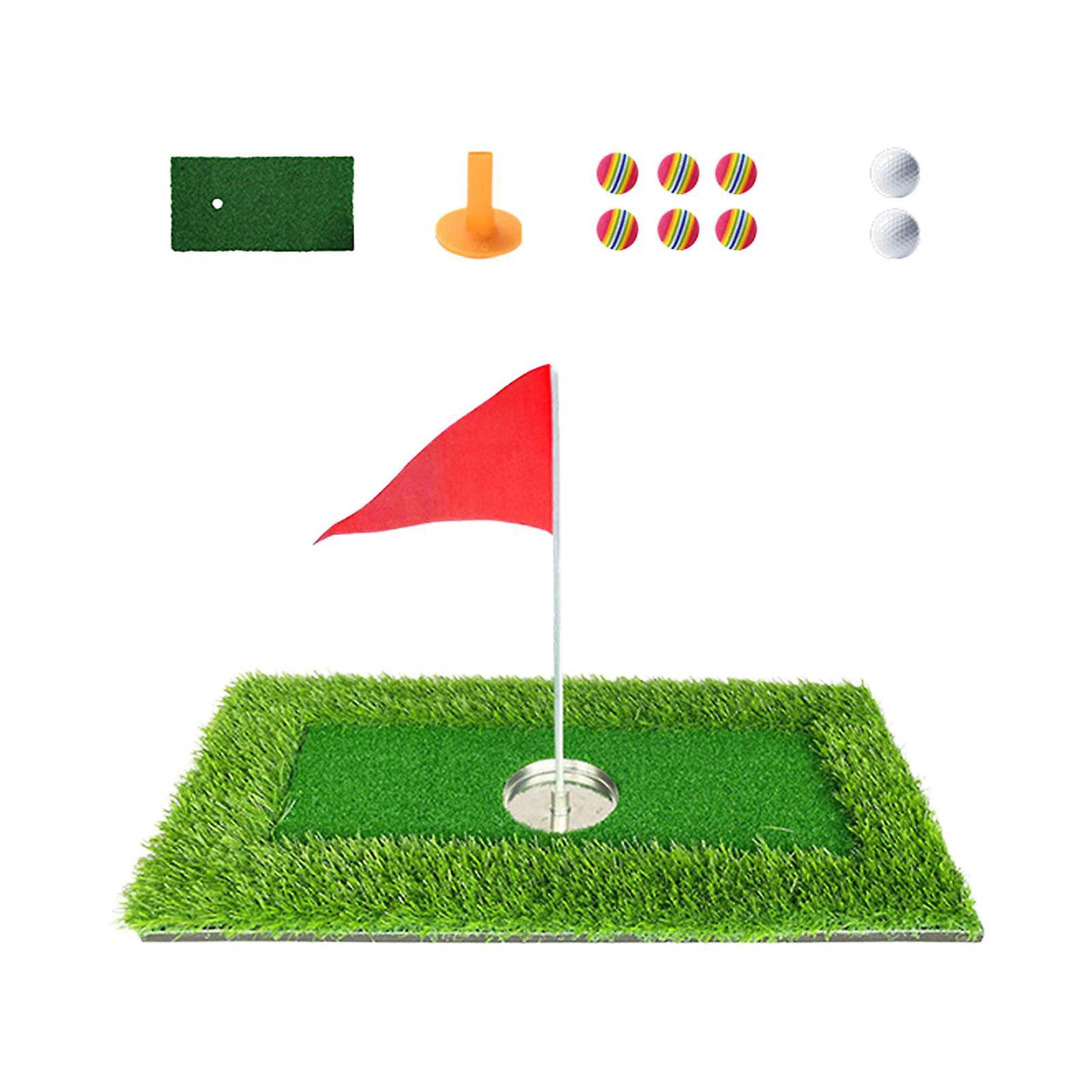 Float Golf Putting Mat Golf Games Pool Outdoor Golf Game Set for Backyard