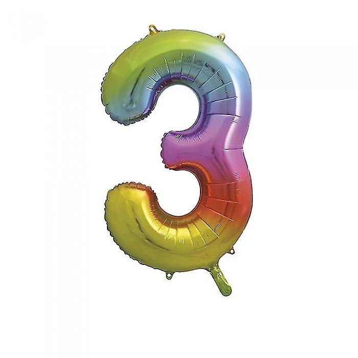 Unique Party 3 Number Foil Balloon
