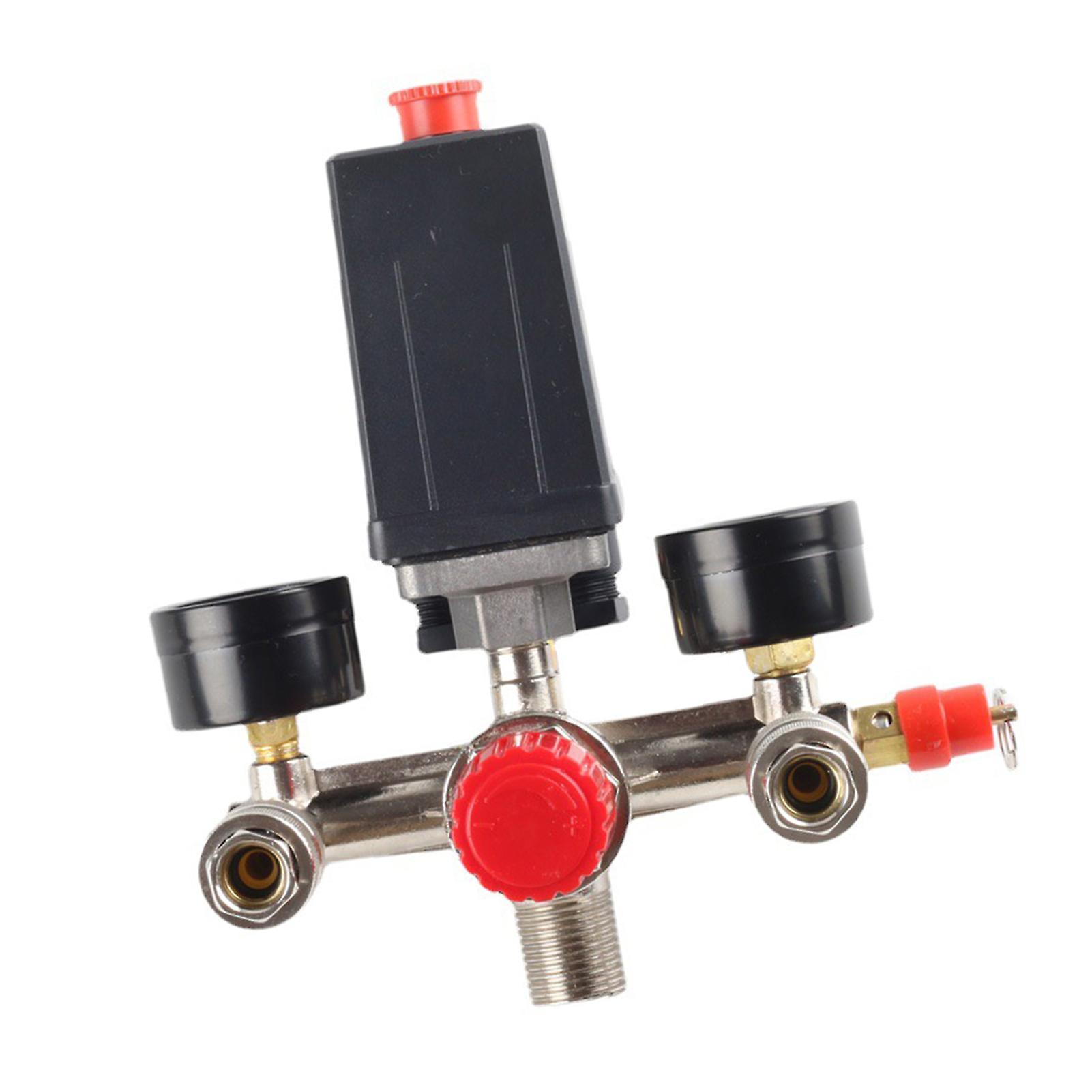 Air Compressor Pressure Switch with Dual Gauge Pump Pressure Control Valve Parts Assembly  380V