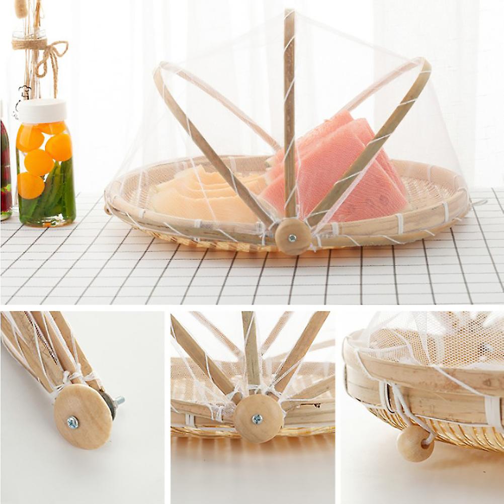 bambus mat serveringstelt 30x20cm naturlig håndverksbrett nettingkurv