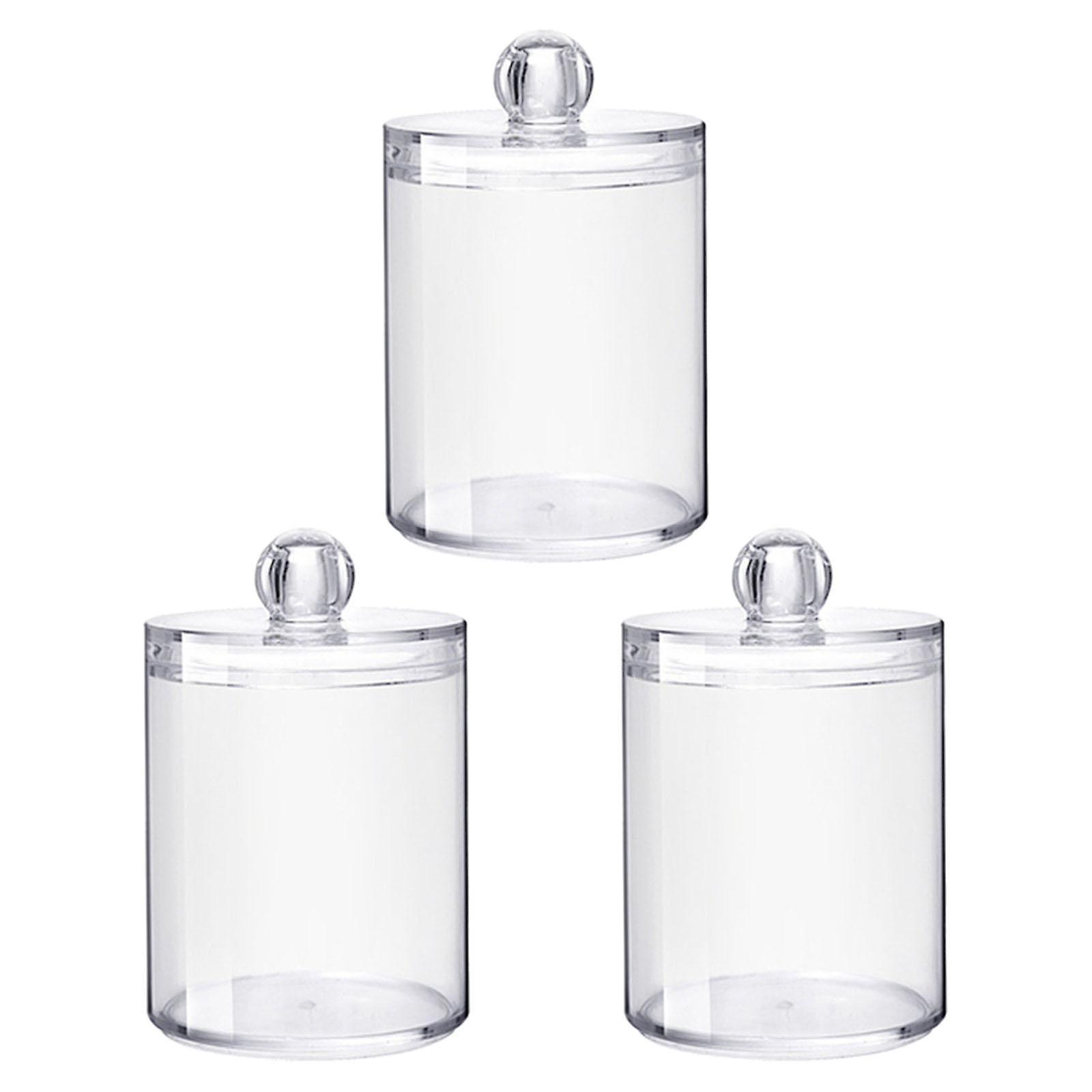 3x Acryl Organizer Make-up Wattepad Tupfer Halter Aufbewahrungsbox Behlter