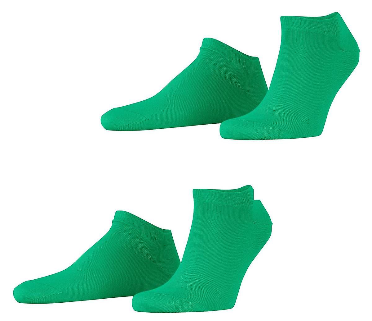 Esprit Basic Uni 2 Pack Sneaker Socks - Apple Green
