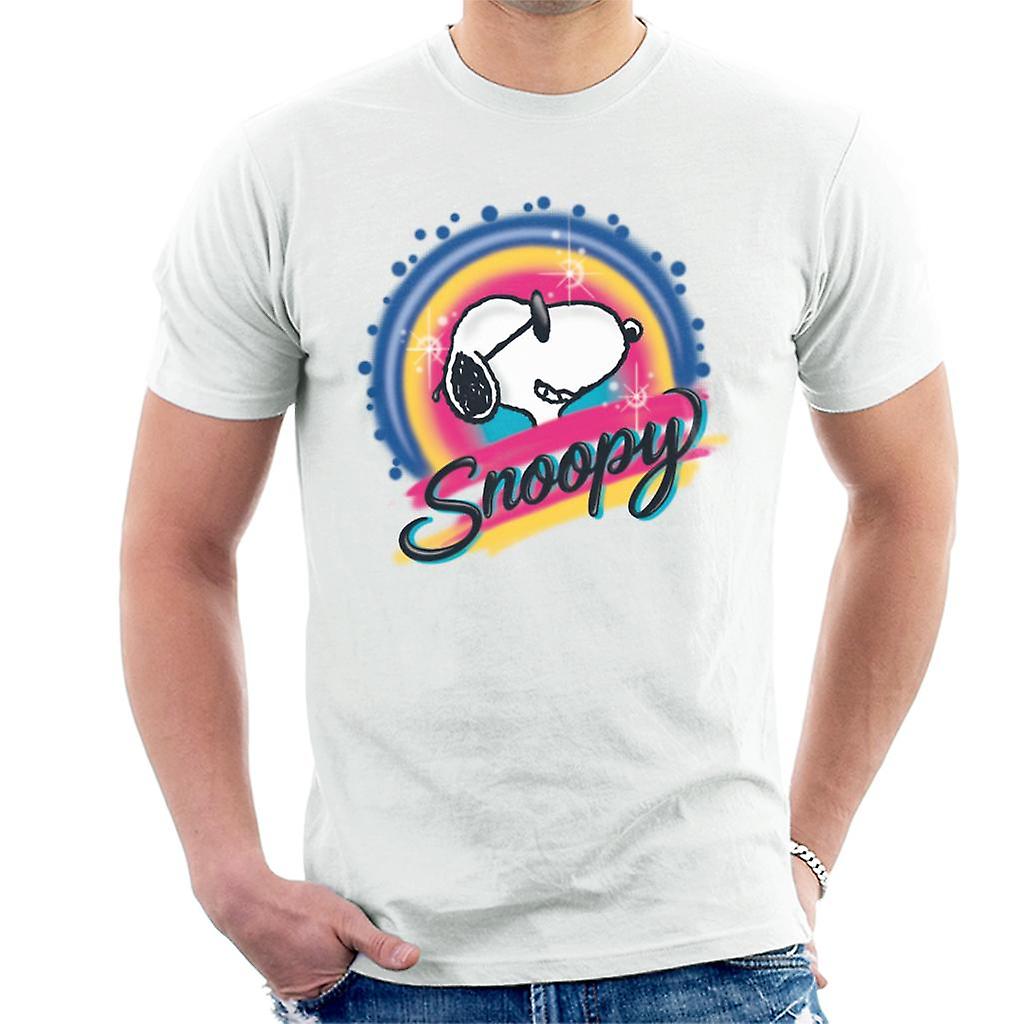 Peanuts Snoopy Wearing Sunglasses Colourful Men's T-Shirt
