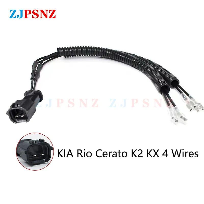 Auto Horn Plug 4 Wires Corrugated Tube Dedicated Snail Horn Socket Conversion Plug Car Speakers Single Horn Refit Double Horn~56332