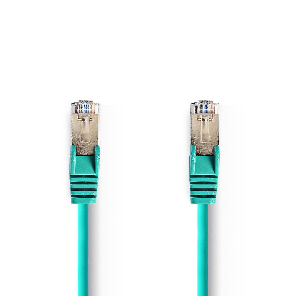 CAT5eネットワークケーブル |SF/UTPの |RJ45 オス |RJ45 オス |5.00メートル|ラウンド |ポリ塩化ビニル |グリーン |ビニール袋