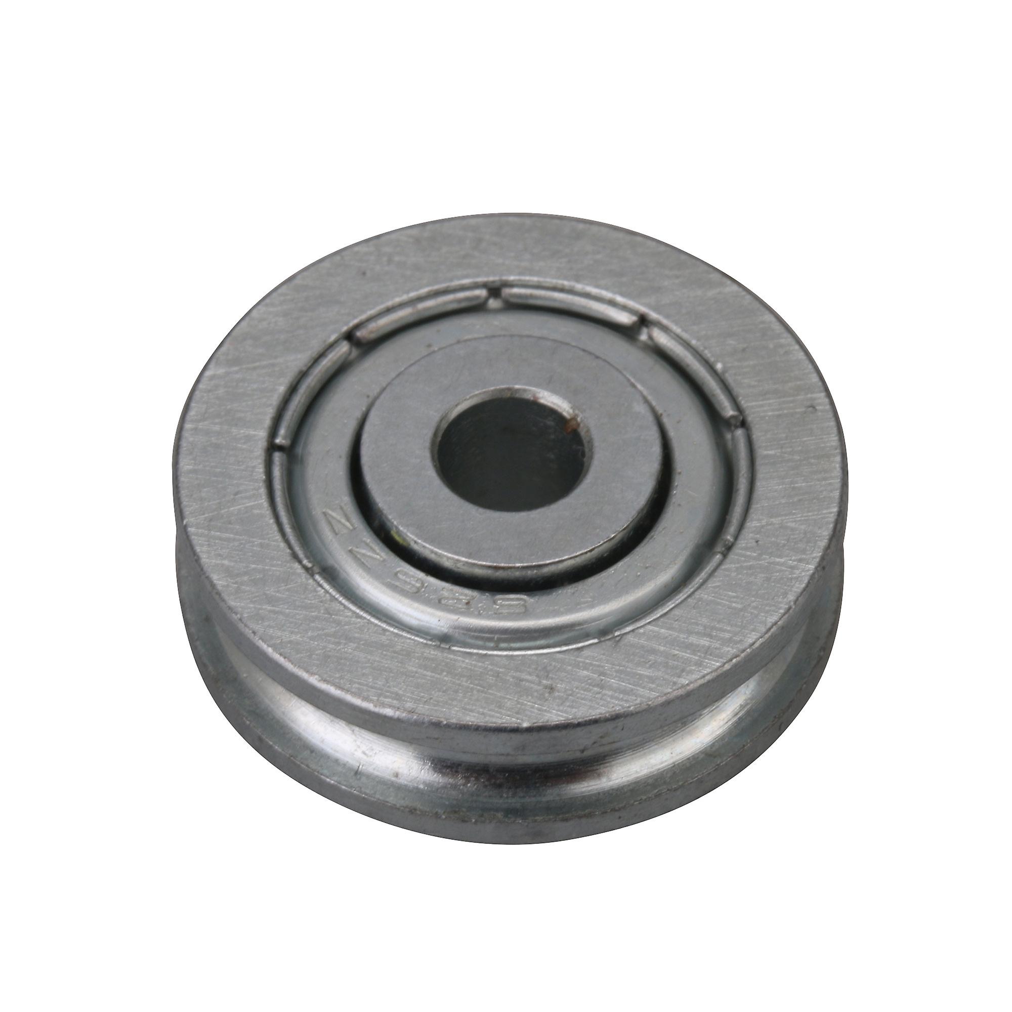 2 x Bearing Steel Groove Rail Pulley Passive Rolloer Wheel 5x23x6.5mm