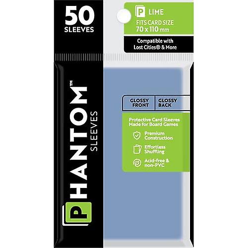 GLOSS GLOSS High Quality Lime Phantom Sleeves 50 Pieces Fir Card Size 70x110mm