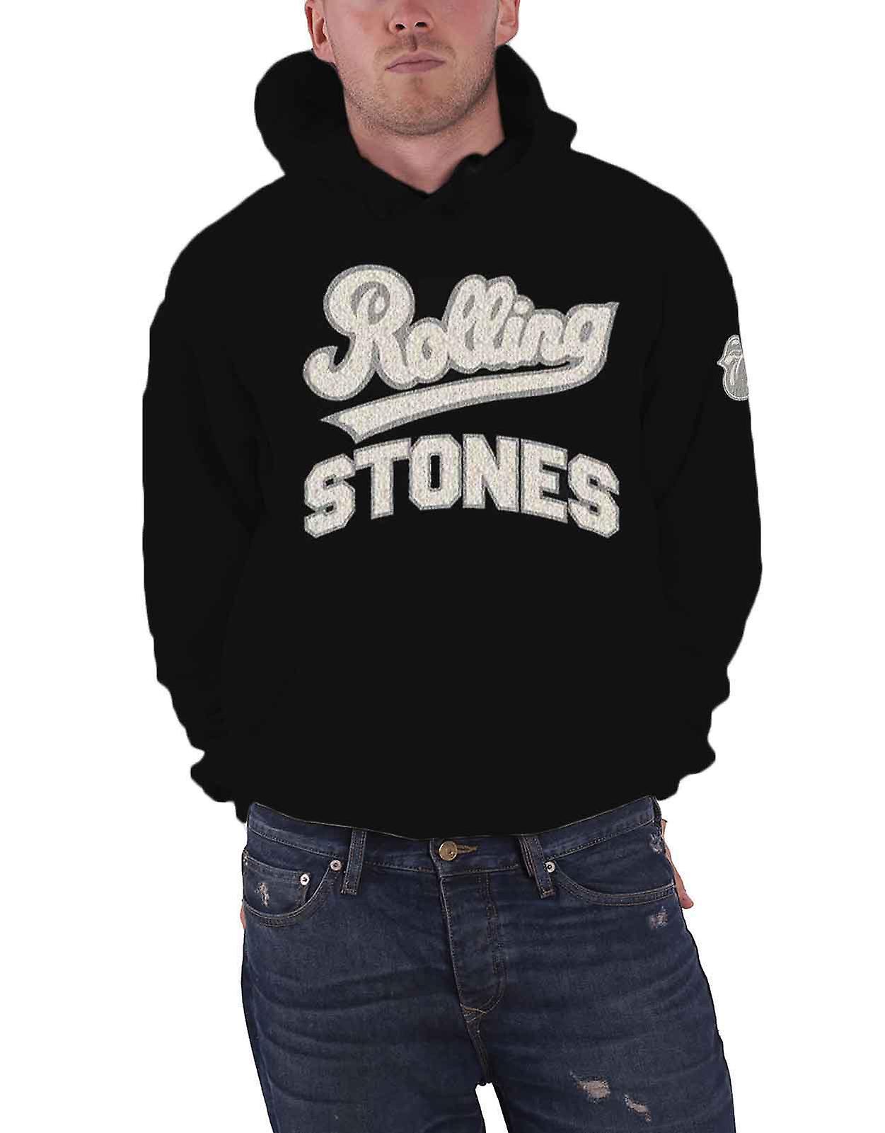 Sudadera con capucha con apliques con el logotipo de la banda de los Rolling Stones