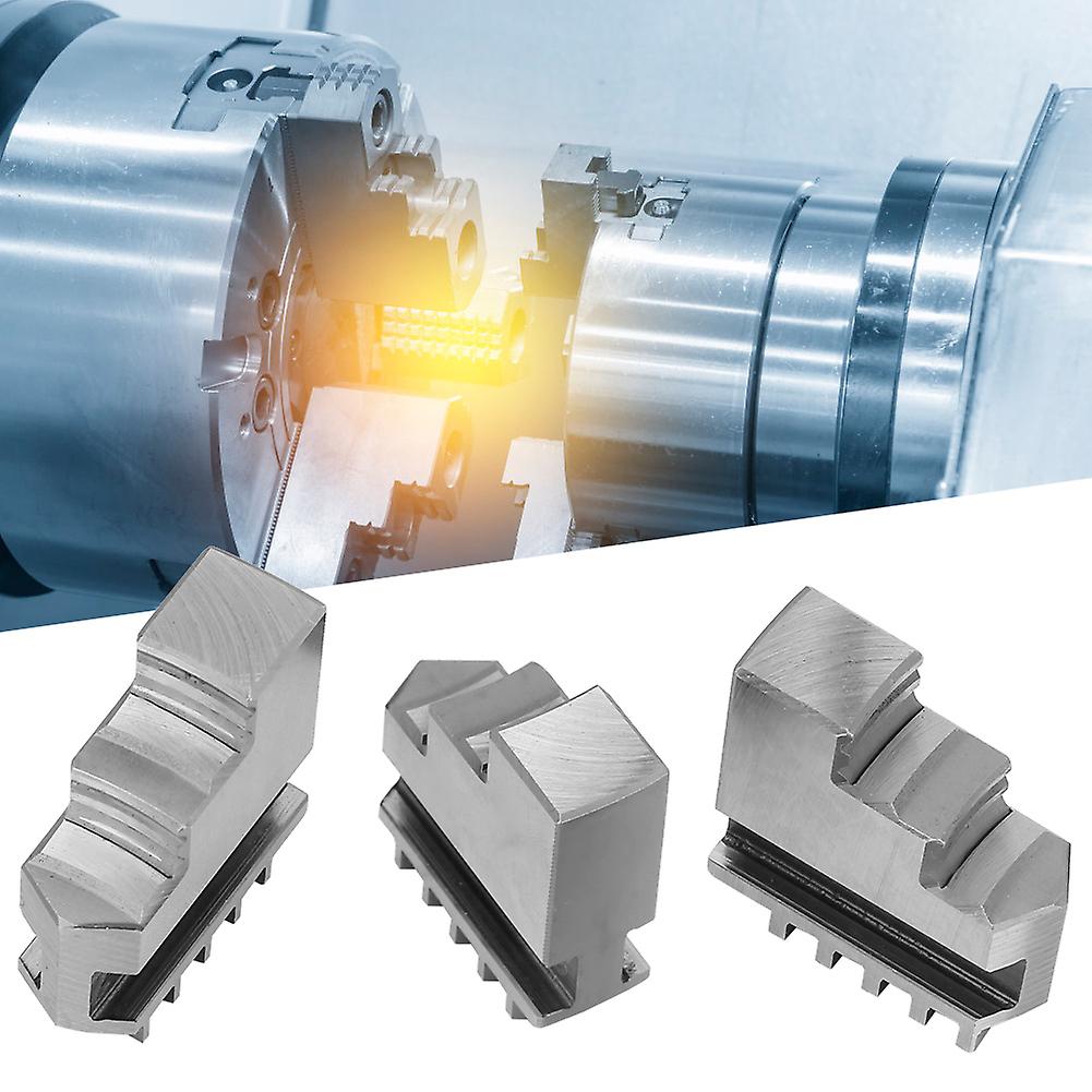 3pcs pair K11-80 Outside Jaw Chuck Self Centering Metal Lathe Chuck Jaws Metal Processing Tool