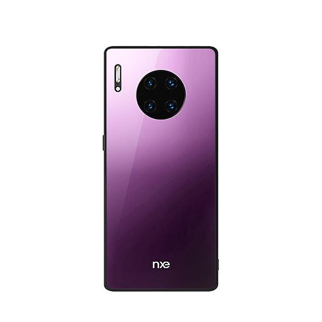 Huawei Mate 30 Tempered Glass Case - Purple