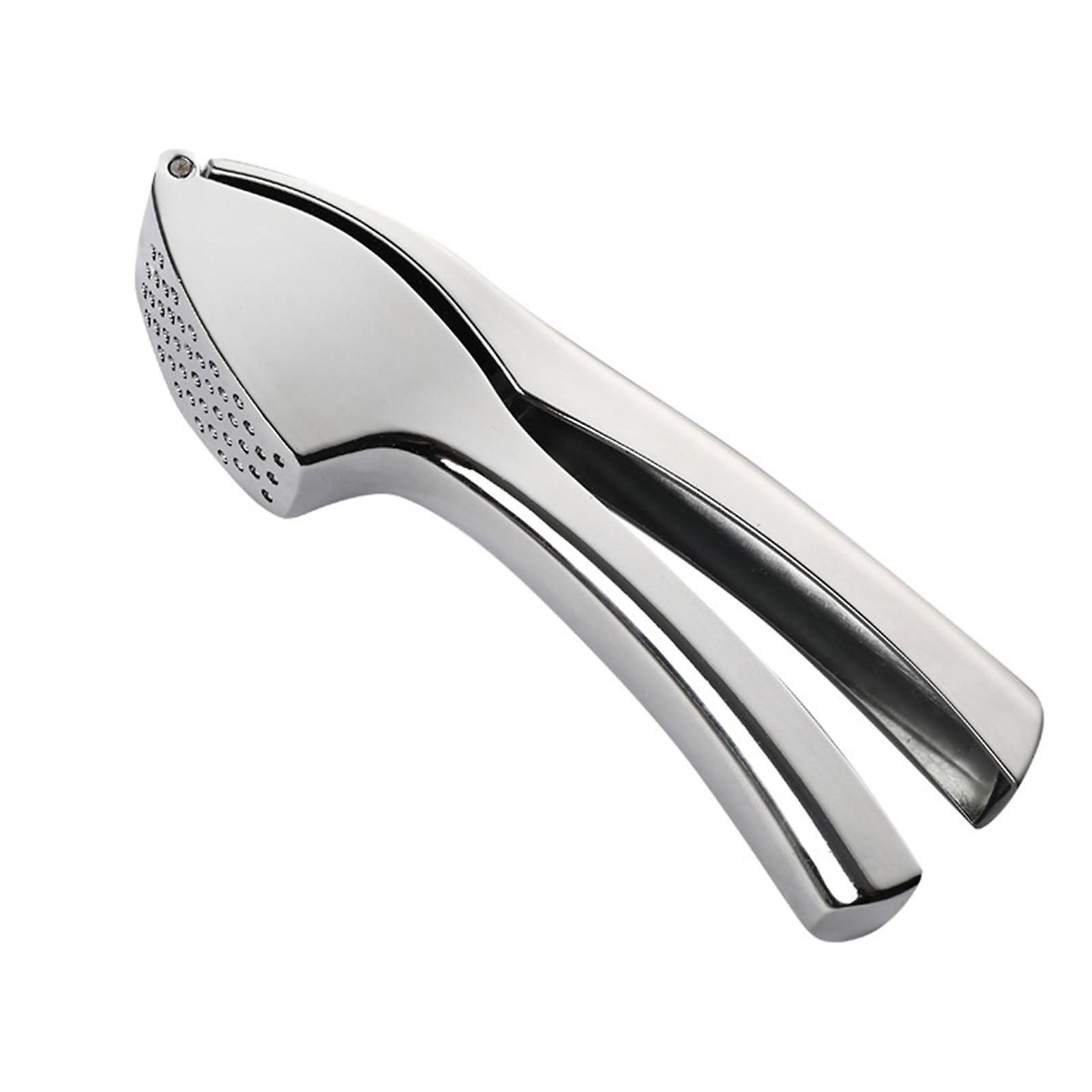 Stainless Steel Kitchen Garlic Muddler Comfortable Grip Garlic Presser For Kitchen