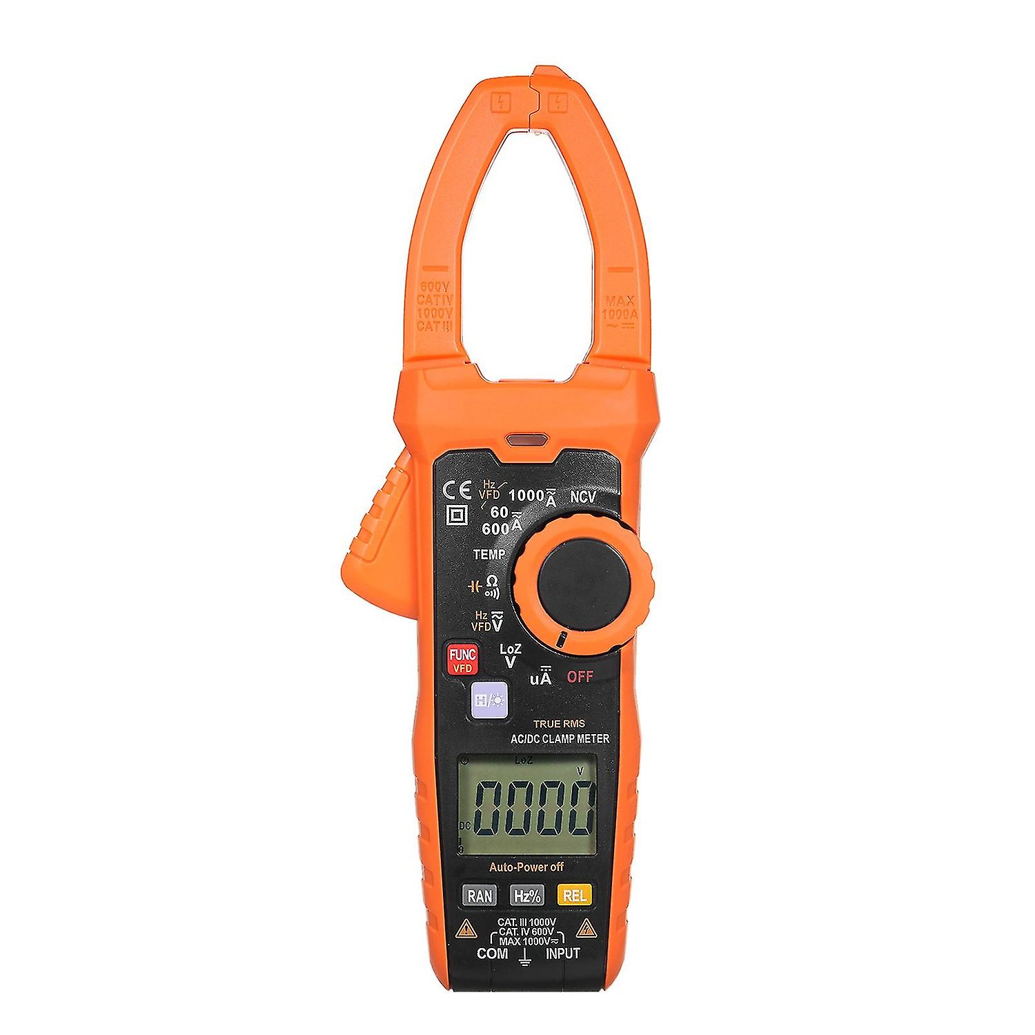 Digital Clamp Meter True Rms 6000 Counts Digital Electrical Tester Meter Auto-ranging Measures Ac/dc
