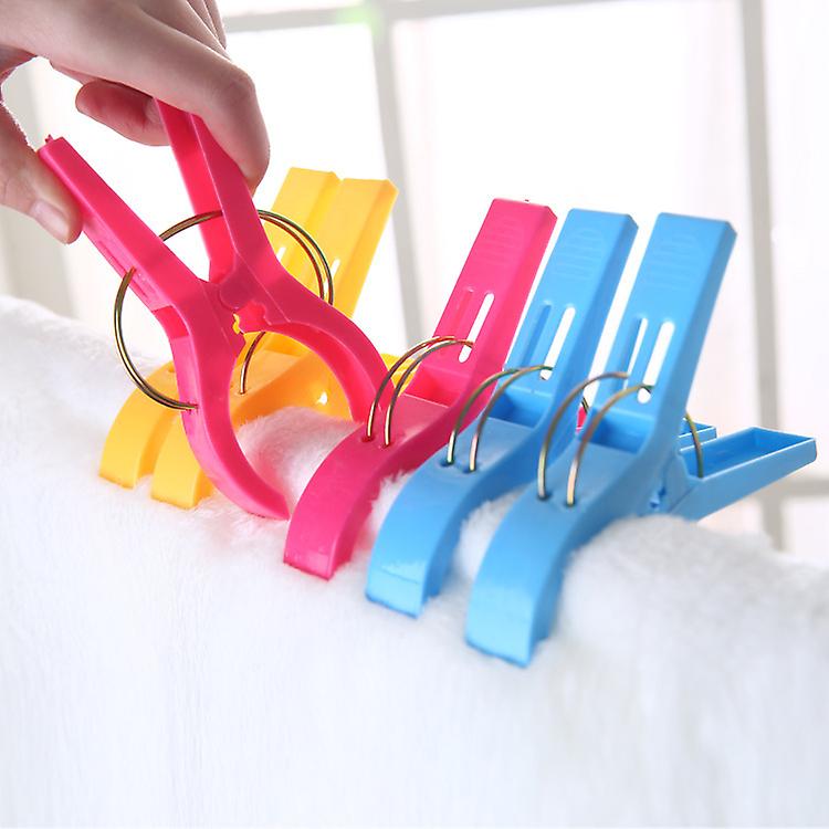 12 Pcs Large Strong Windproof Quilt Clip Plastic Colorful Large Laundry Clips