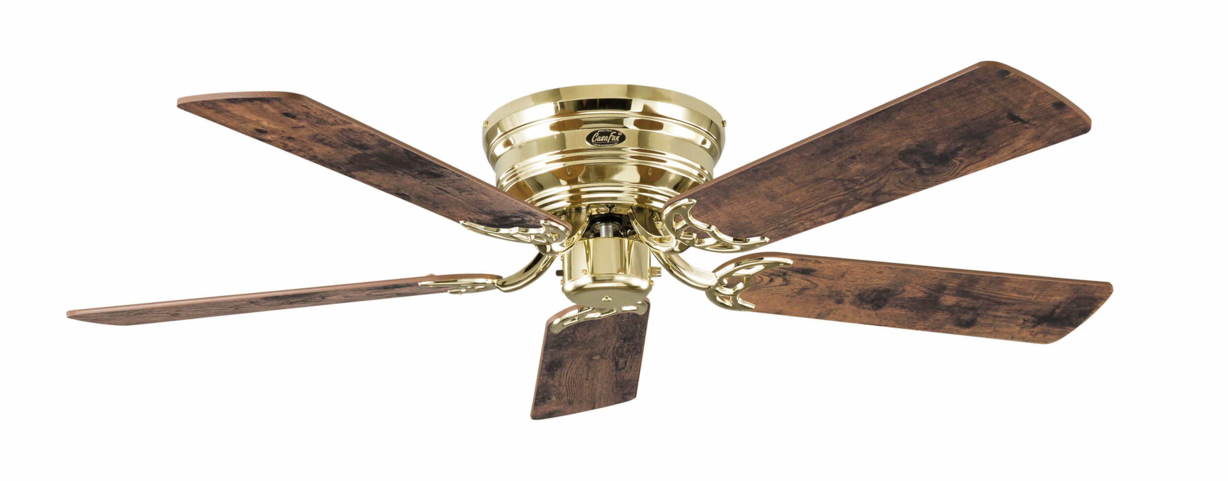 Deckenventilator Classic Flat III Messing poliert 132