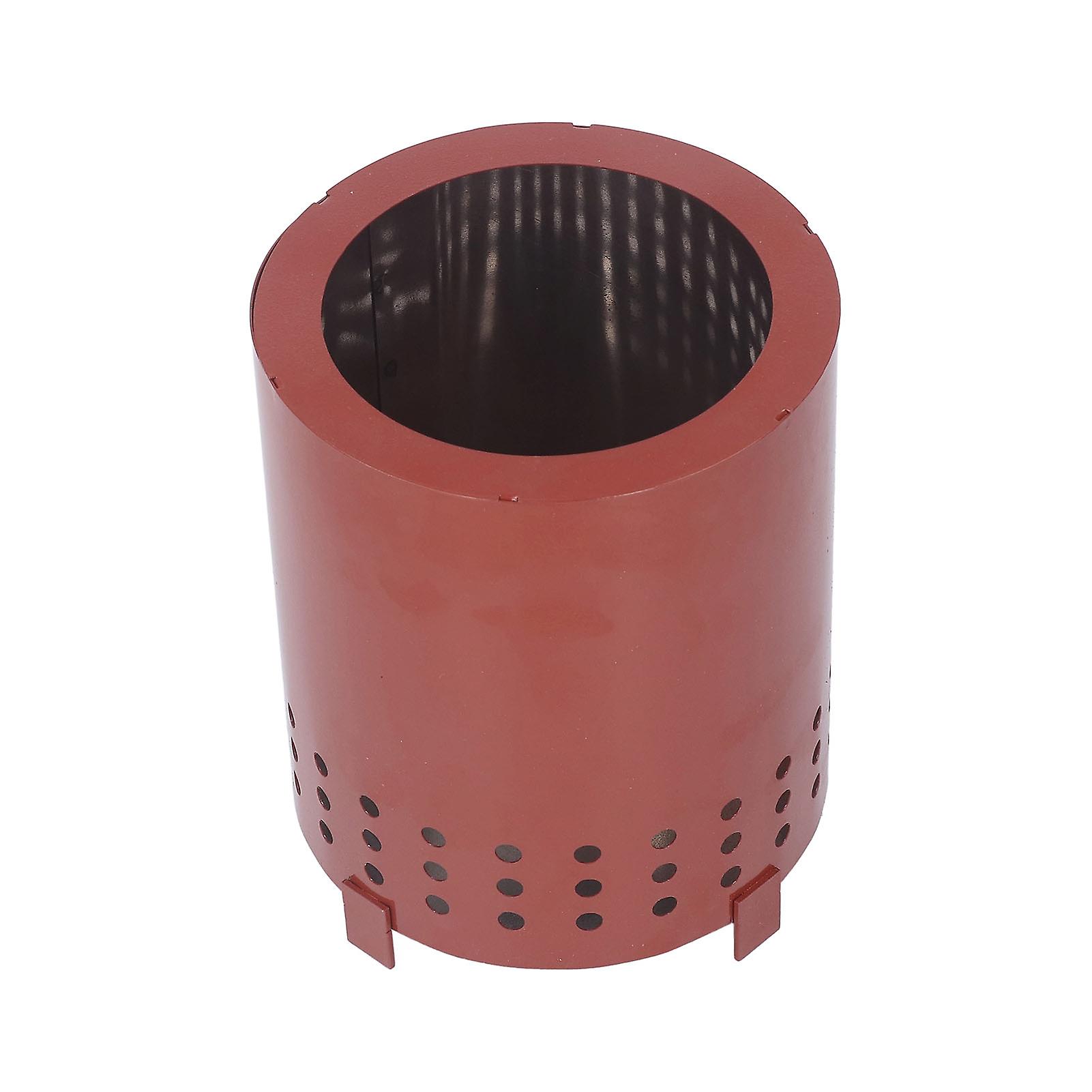 Portable Fire Pit Smokeless Tabletop Firepit with Stand Iron Wood Burning Fireplaces for Camping Courtyard Copper Red