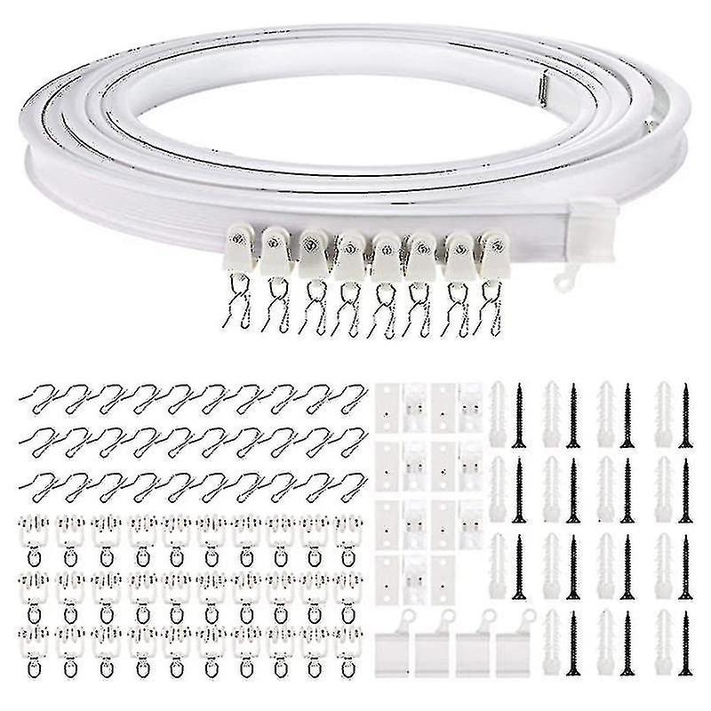 1-5 Meters Bendable Ceiling Curved Curtain Track Flexible Ceiling Curtain