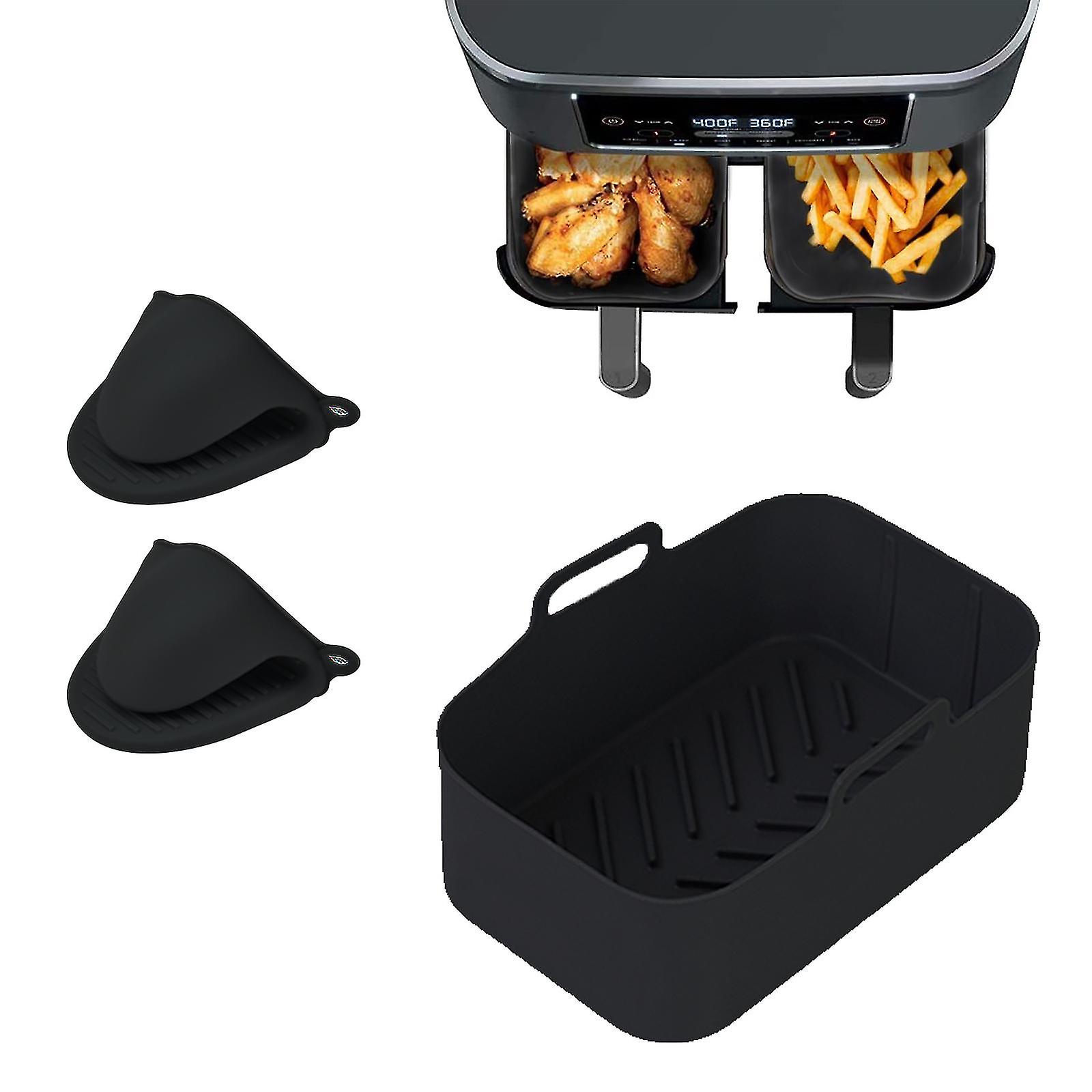 Friteuse à air en silicone Pot Friteuse à air réutilisable Panier de cuisson Antiadhésif Accessoires de cuisson Outils de cuisine