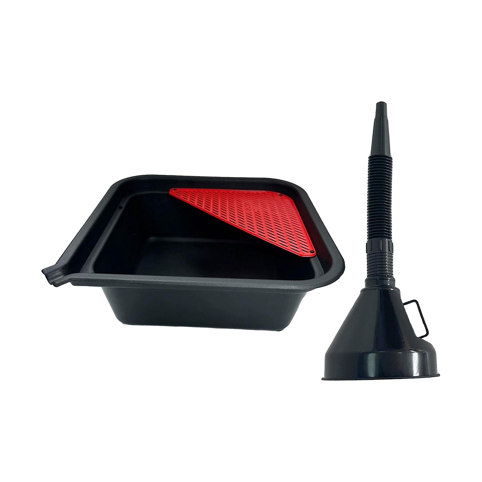 Olieafløbsbeholder forhindrer spild Kraftig 9L biloliedråbeopsamlingspande