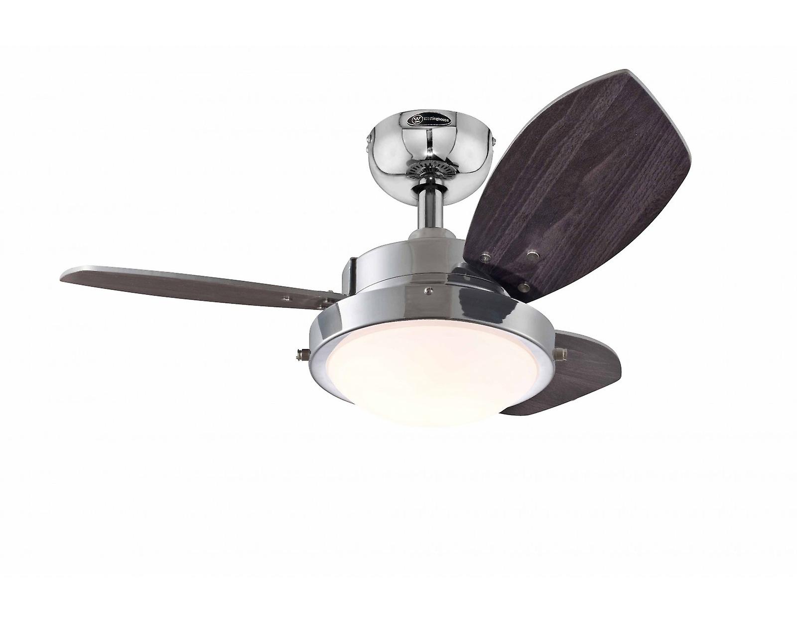 Deckenventilator Wengue 76 cm mit Licht und Zugschnur