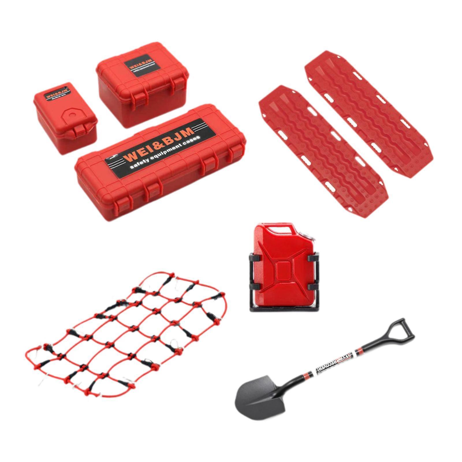 RC Car Roof Decoration Accessory RC Vehicle Part for 1/10 SCX10 DIY Modified red