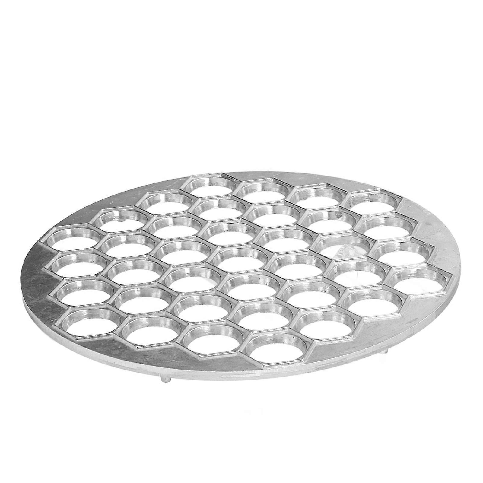 Aluminum Dumpling Maker Mold 24.6cm Silver Dough Press Tool