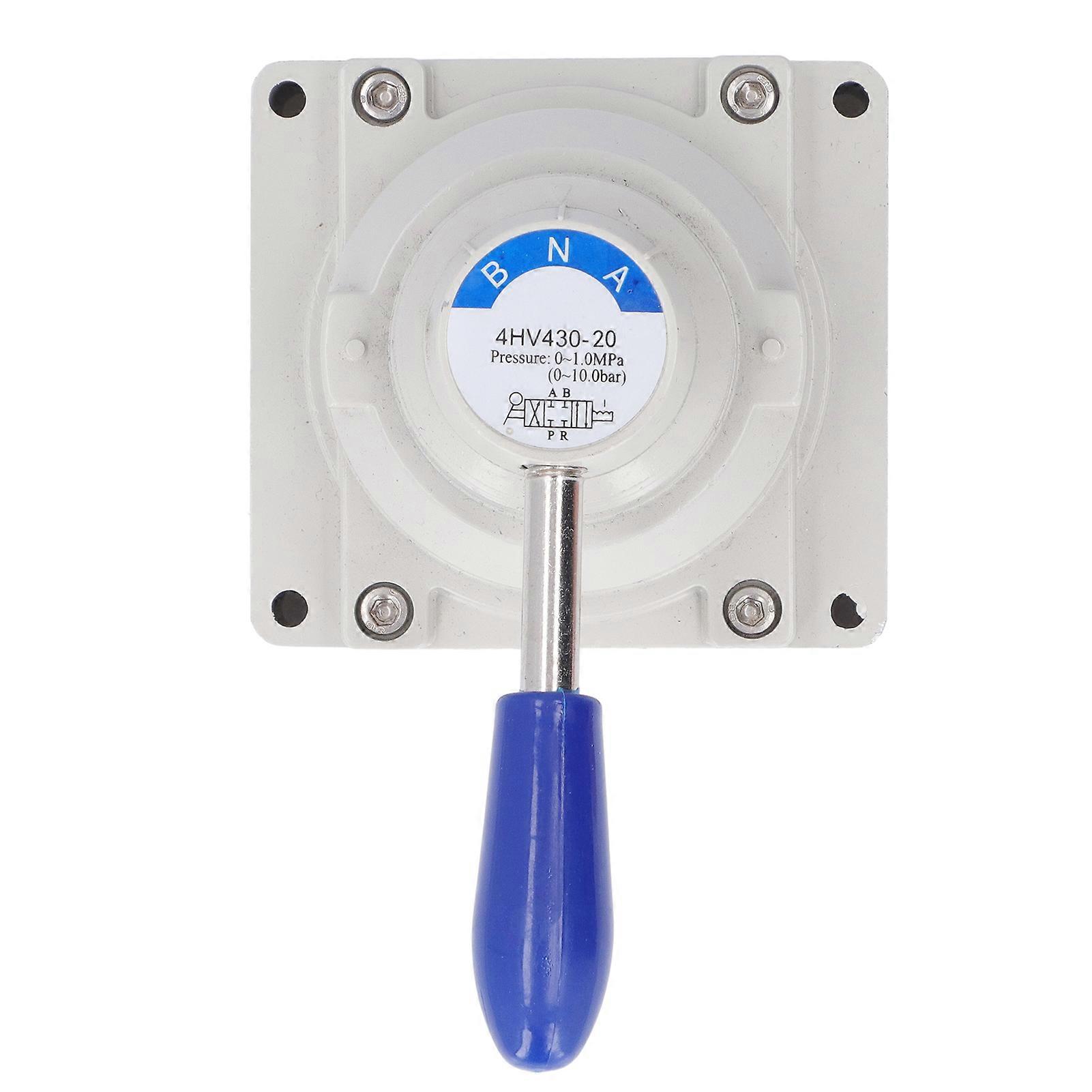 Pneumatisk håndventil 3 position 4-vejs aluminiumslegering roterende håndtag luftstrømskontrolventiler4HV430?20