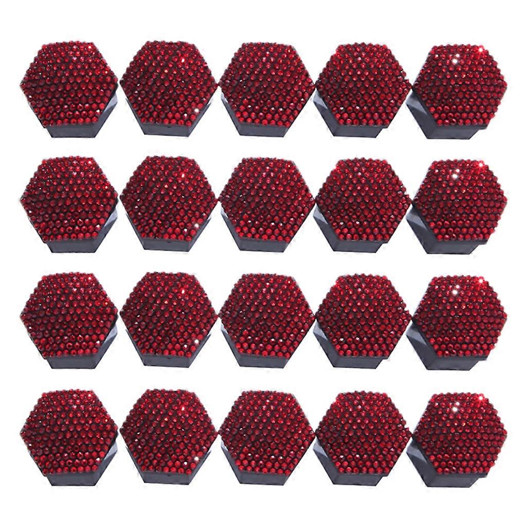  20 stk bilhjulmutterhetter for beskyttelse dekker automatisk dekkskrue dekorative hetter