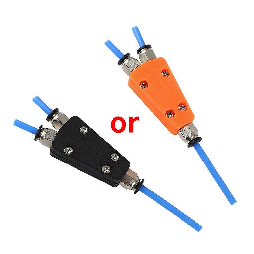 2 In 1 Out Pneumatic Connector Module 3D Printer Accessories for Ender-3 Extruder(random color)