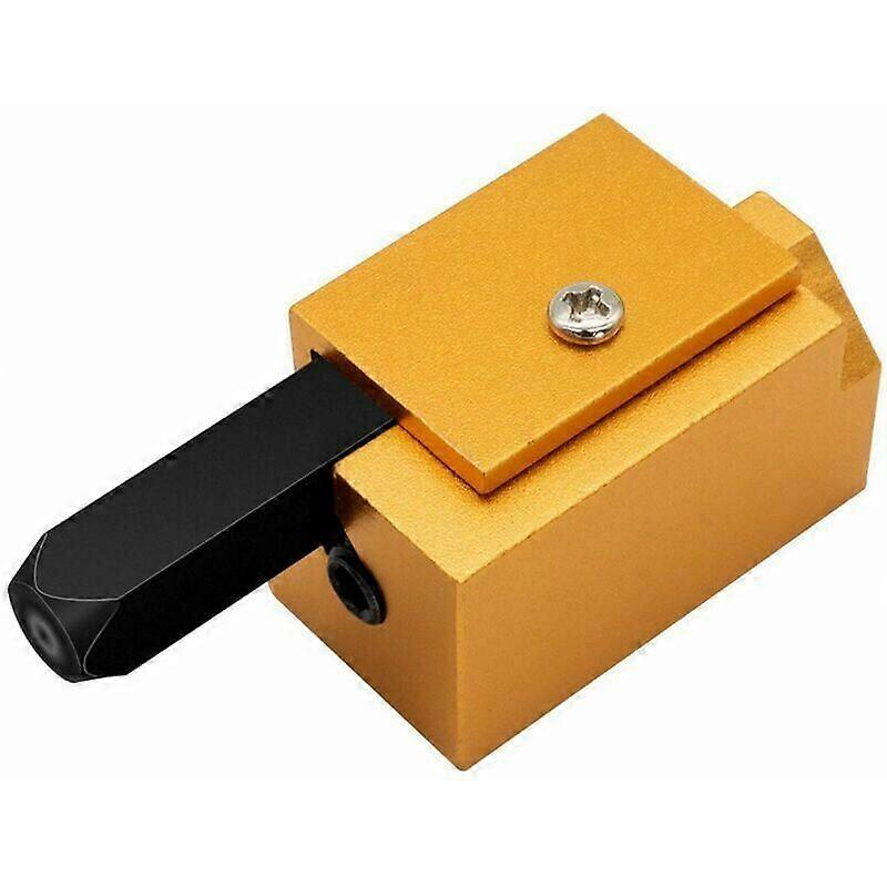 Right Angle Chisel Square Chisel DIY Punch Hinge Dread Woodworking Chisel Deburring Door Drawer Carpenter Woodworking Tools, Gold, 1 Piece