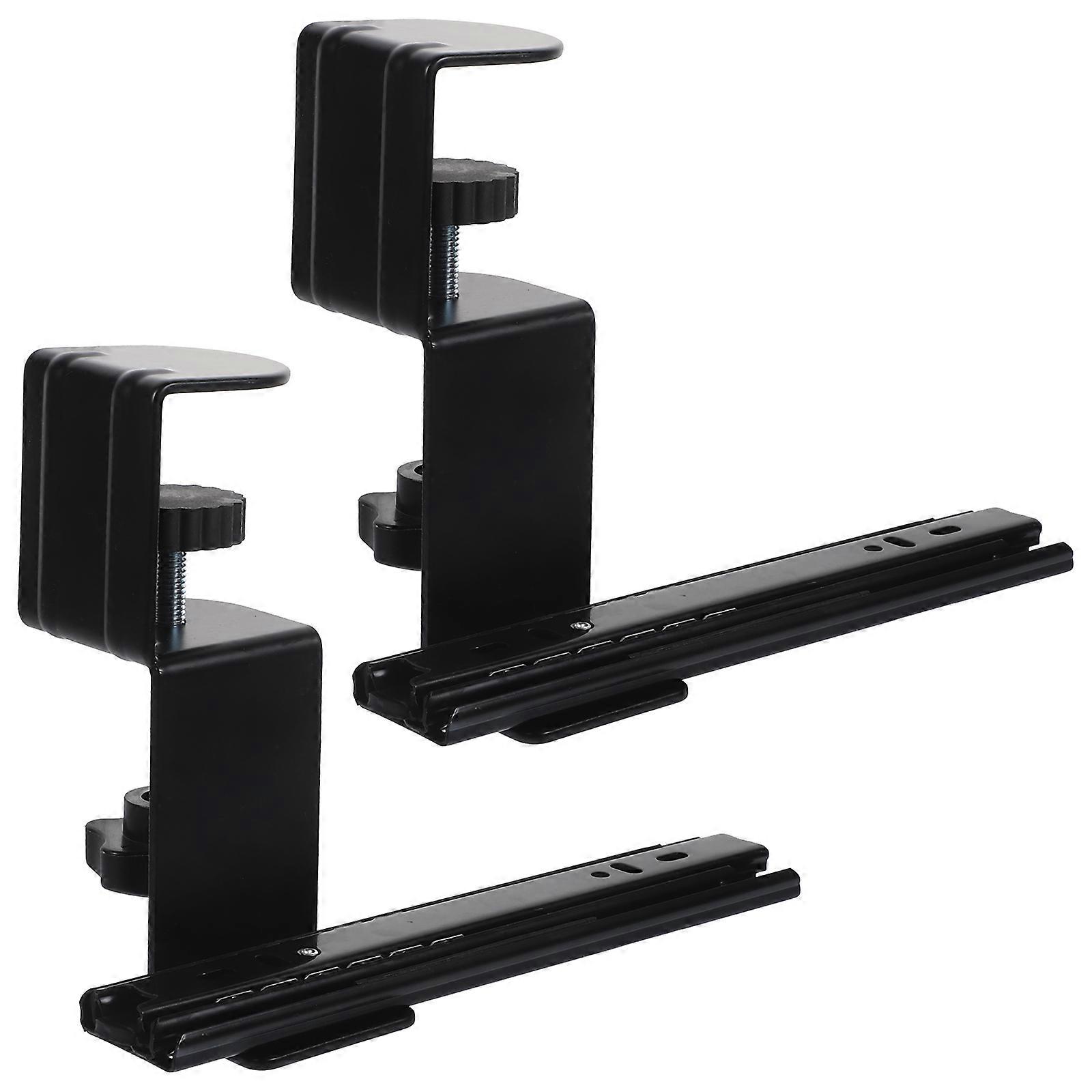 2 Sets Desk Extender Holder Keyboard Support Bracket Keyboard Bracket Arm Desk Extension Support