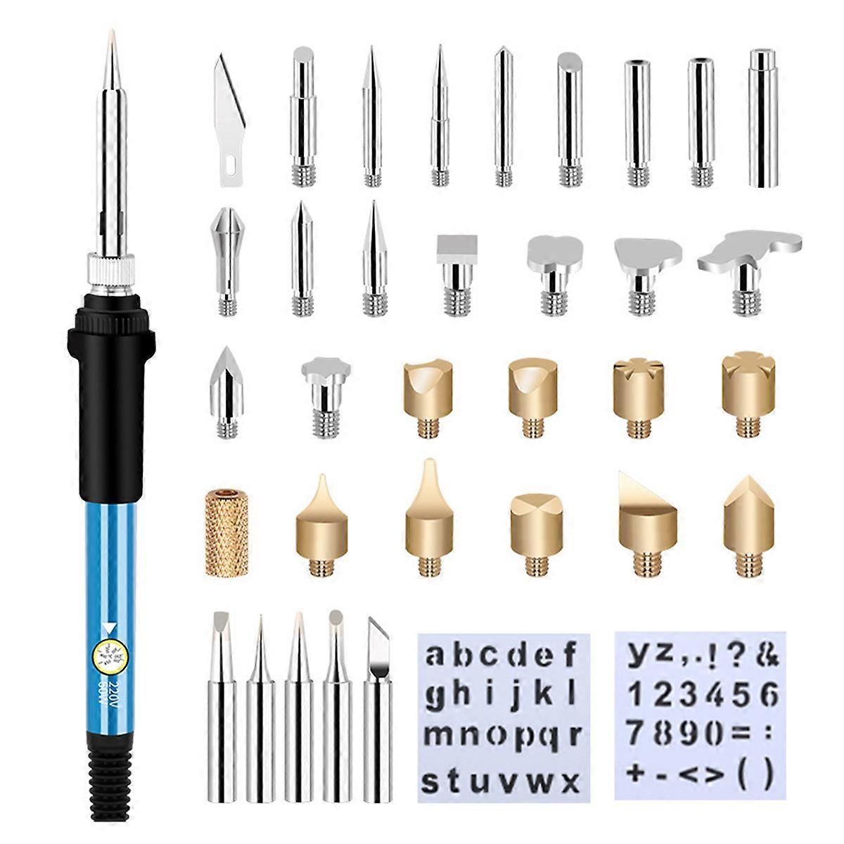 Kit de pyrogravure sur bois, outil de pyrogravure à température réglable