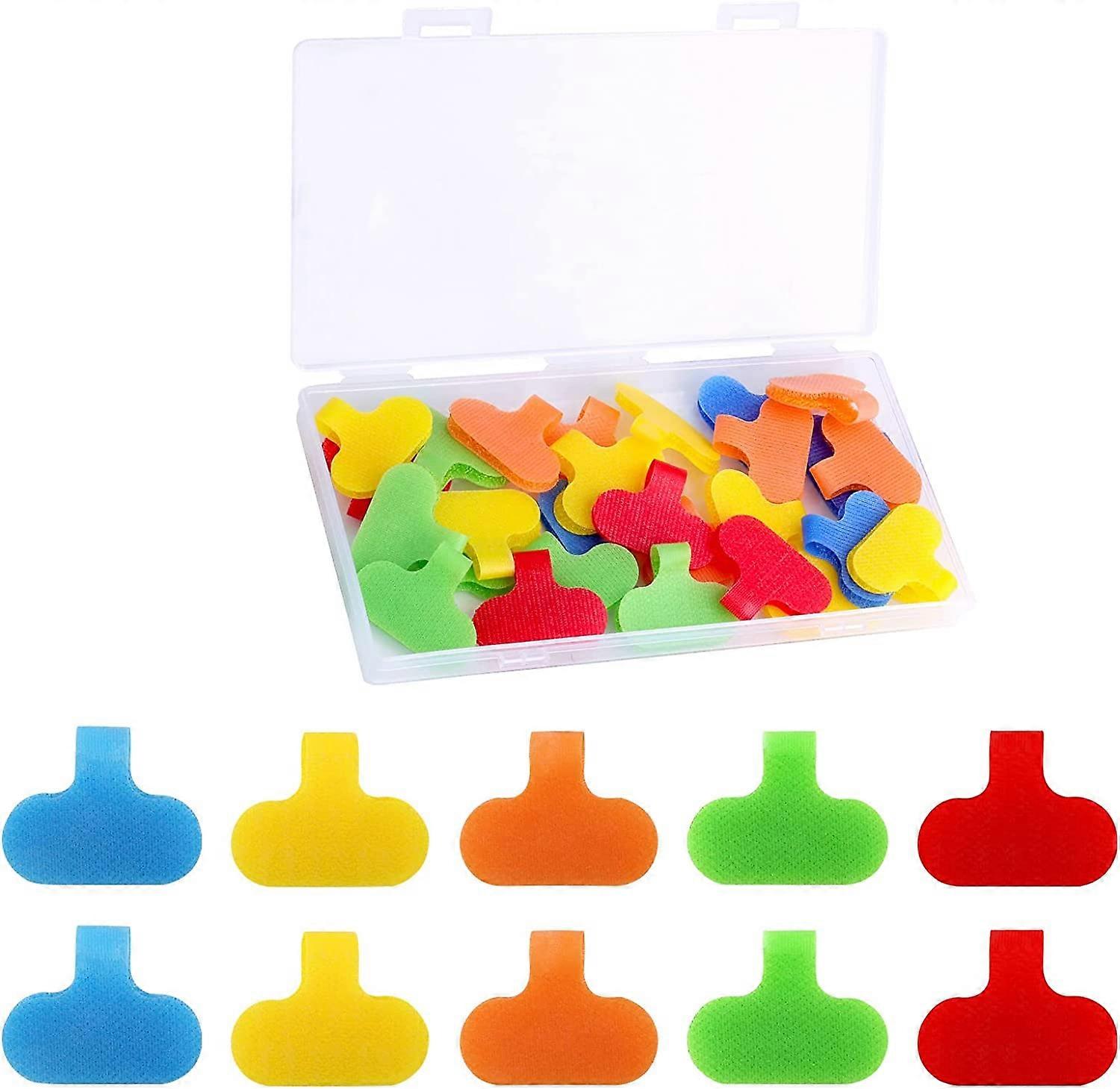 30 pieces label cable network, wire markers for wire cable management and identification (5 colors)