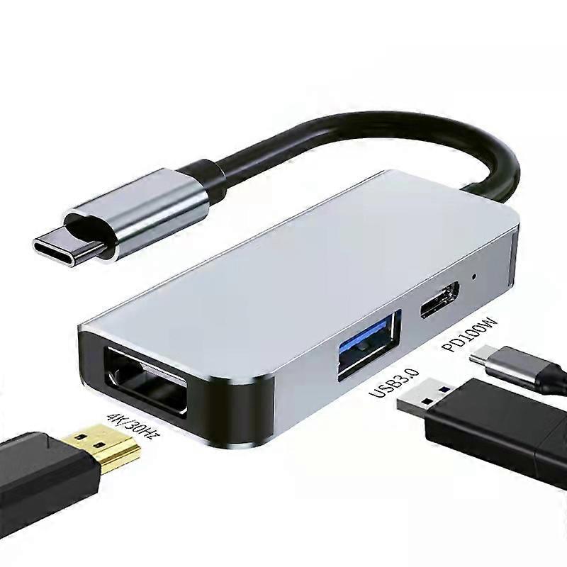TypeC Dock Laptop Tablet Mac4K HD Same Screen 6-in-1 Dock