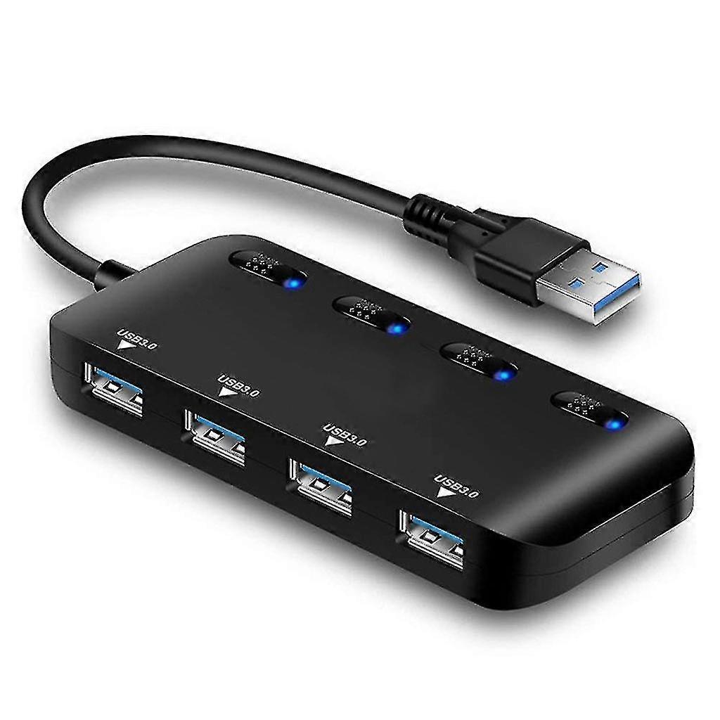 Mini Multi-port Usb 2.0 Hub Multi-usb Splitter Adapter 4 Ports High Speed