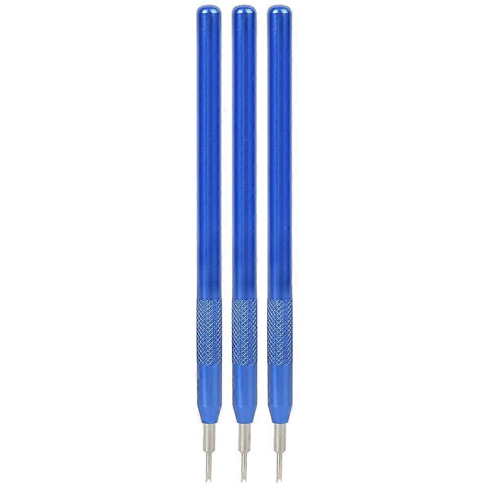 3Pcs Spring Bar Remover Blue Single?Head Strap Remove for Watchmaker Watch Repair Tools