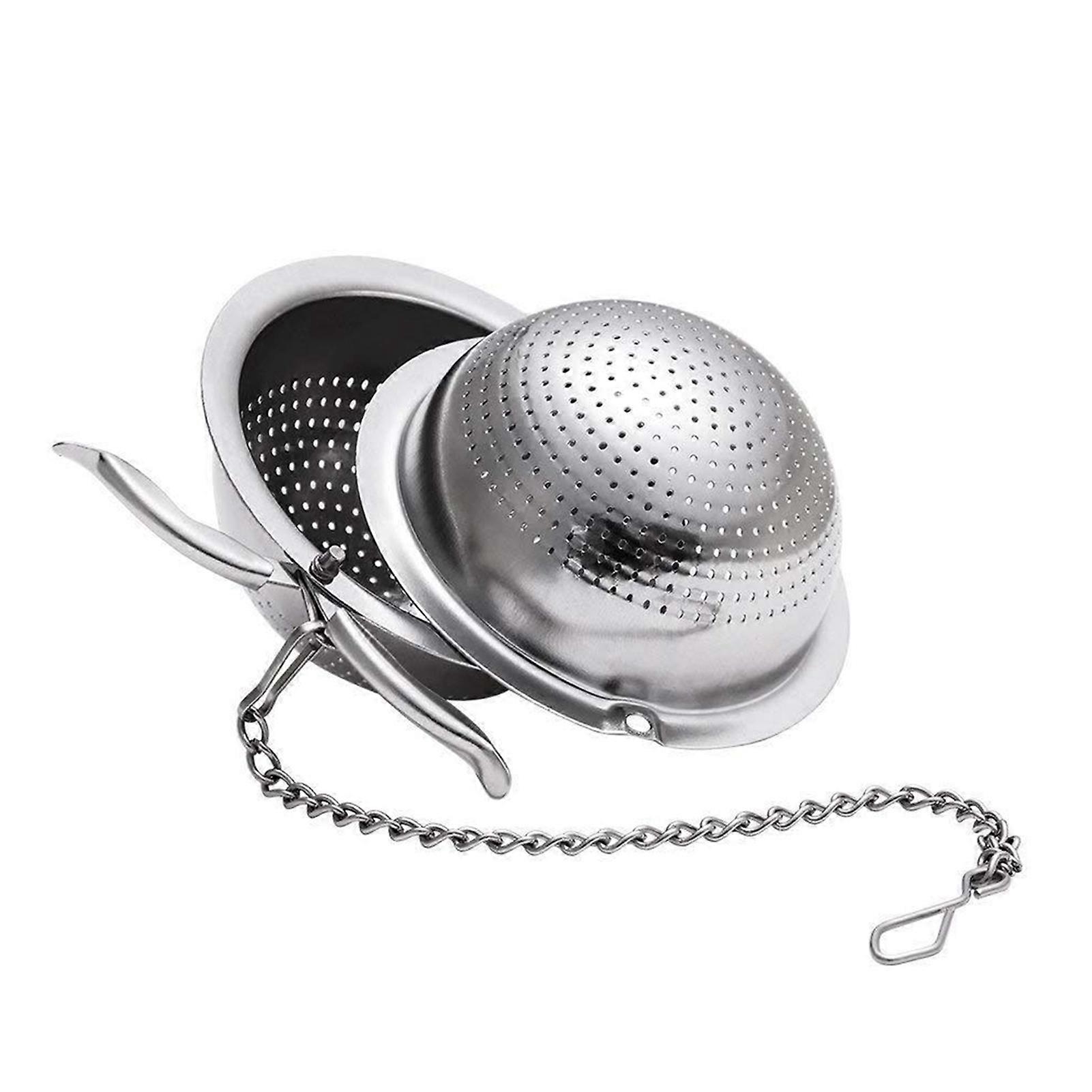 Round Ball Stainless Steel Tea Infuser Filter with Durable Encrypted Mesh Design for Loose Tea Steeper Better Tea Experience