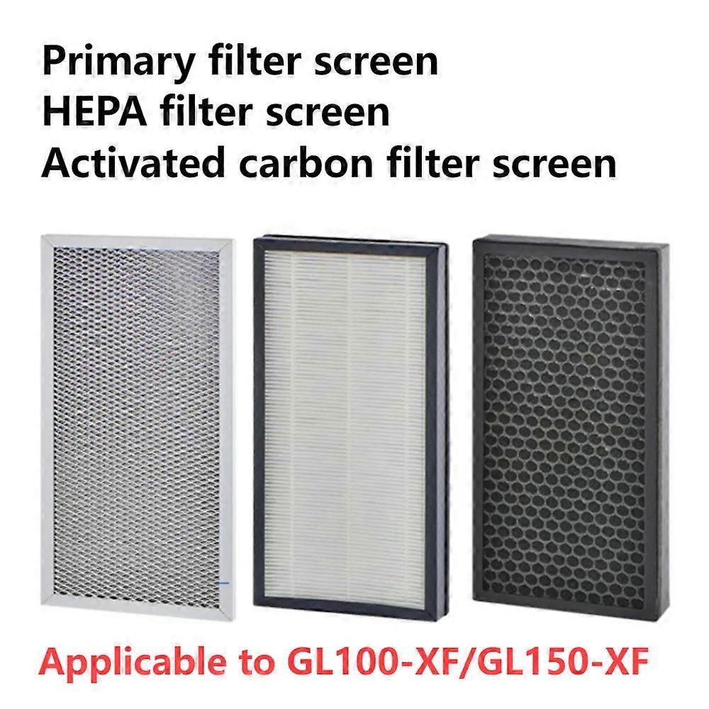 345X165mm Pre Purification Initial Efficiency Hepa Activated Carbon Filter Screen