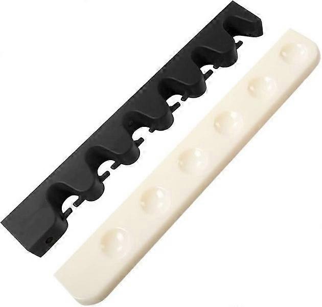 6-Cue Wall Rack with Flexible Rubber Cue Clips