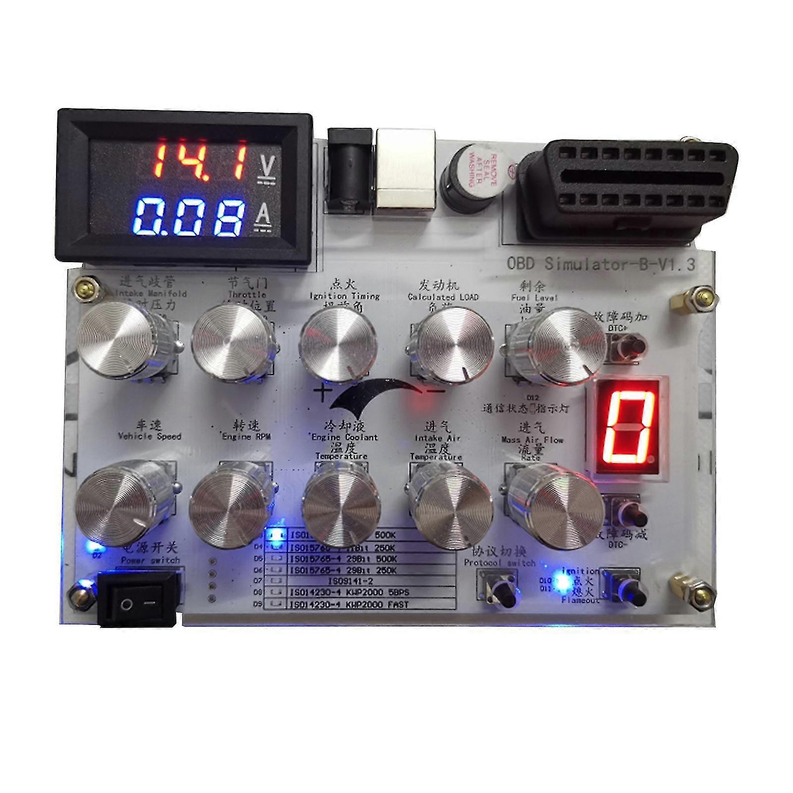Car Ecu Simulator/obd Simulator/j1939/obd Ii/elm327 /can Mo