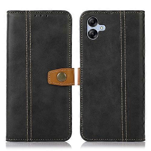 For Samsung Galaxy A05 4G Stitching Thread Calf Texture Leather Mobile Phone Case