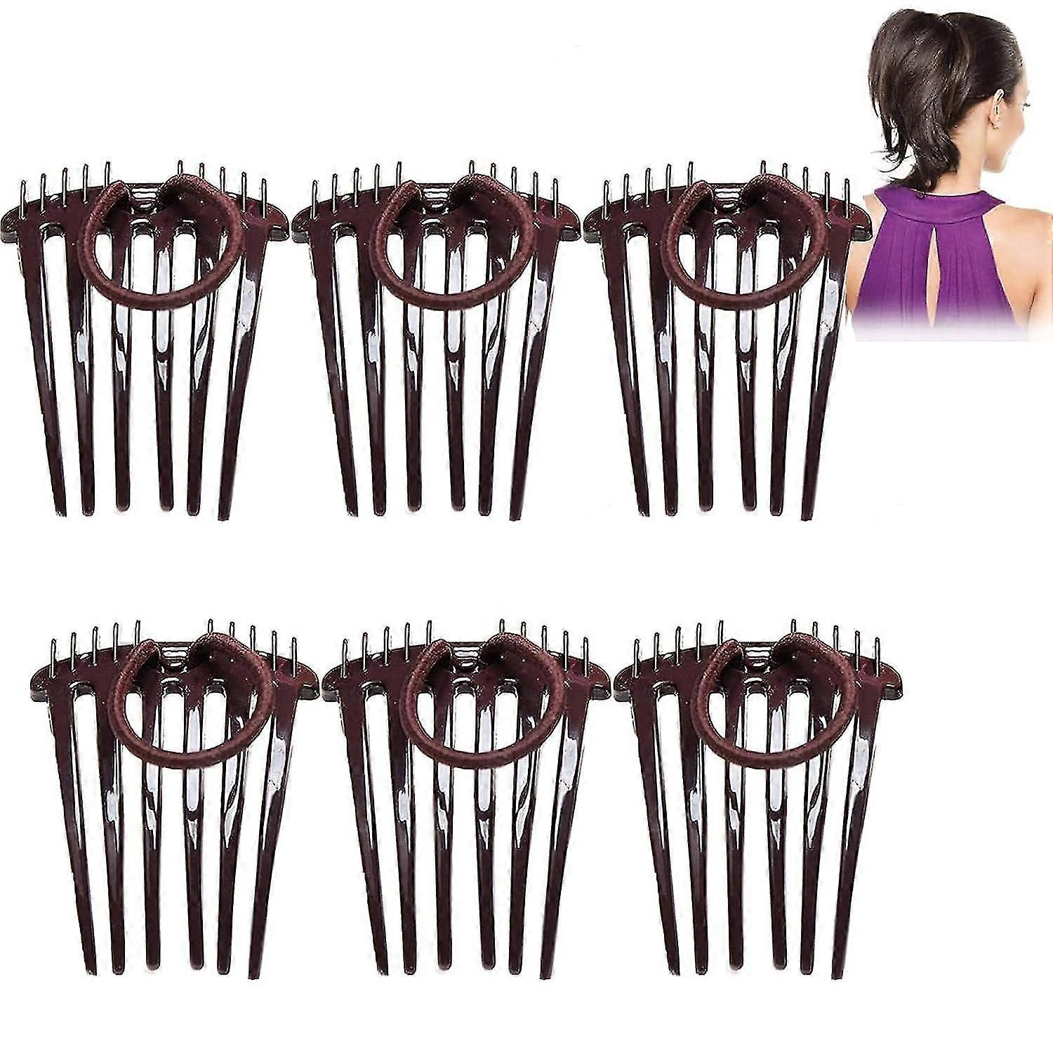 Bandette Comb, Bandette Comb avec bande élastique, Twist It Up Peigne, queue de cheval Bump It Up Volume Inserts Peignes Fluffy Hair Comb