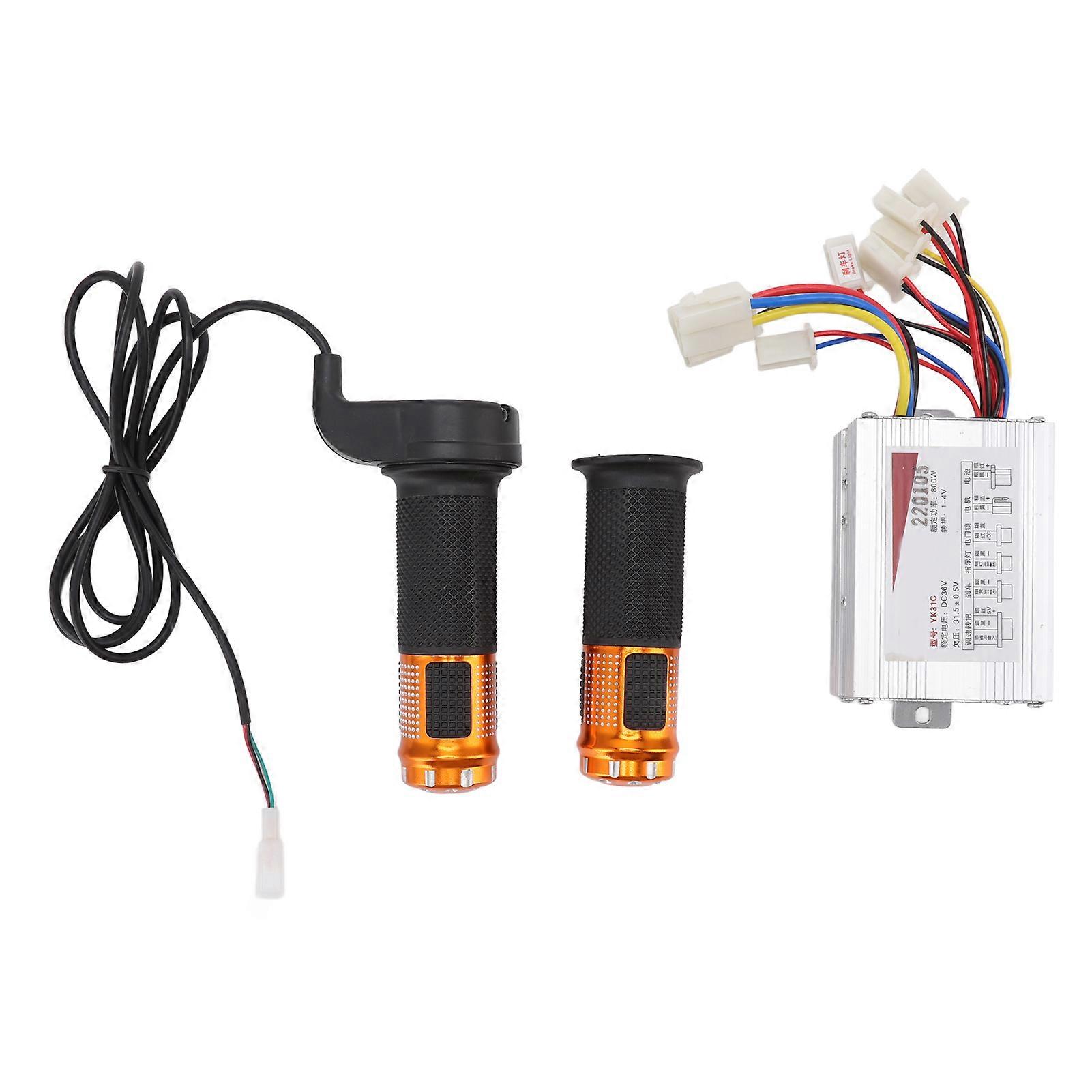 Brush Motor Speed Controller DC36V 800W Speed Regulator Module with Turn Handle for Electric Bicycle Scooter Mower