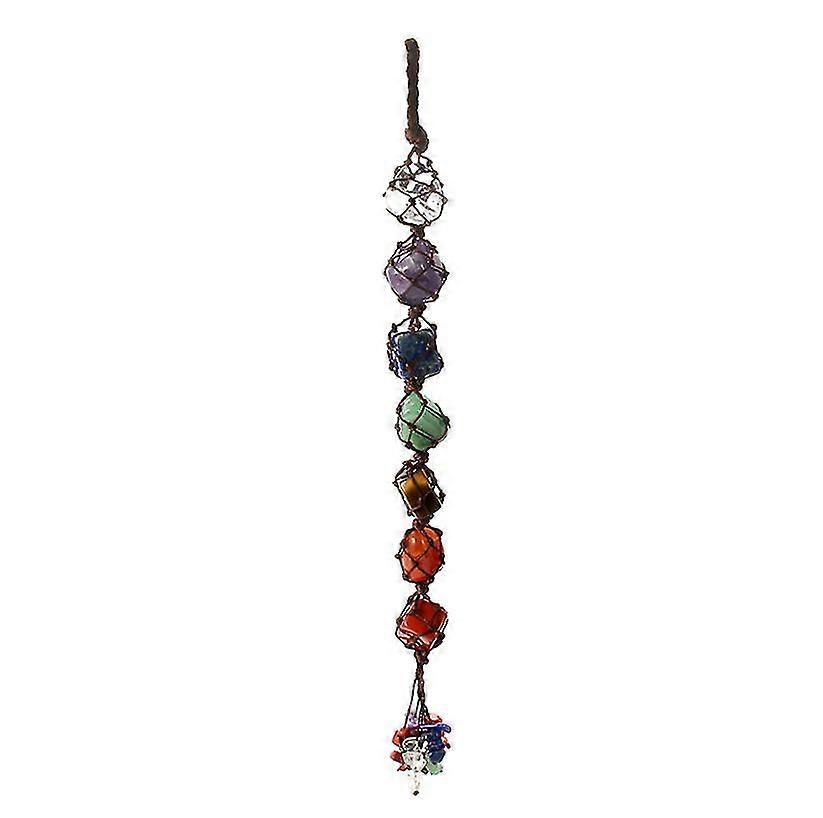 7 Colors Chakra Stones, Natural Crystal Car Hanging Pendant Hanging