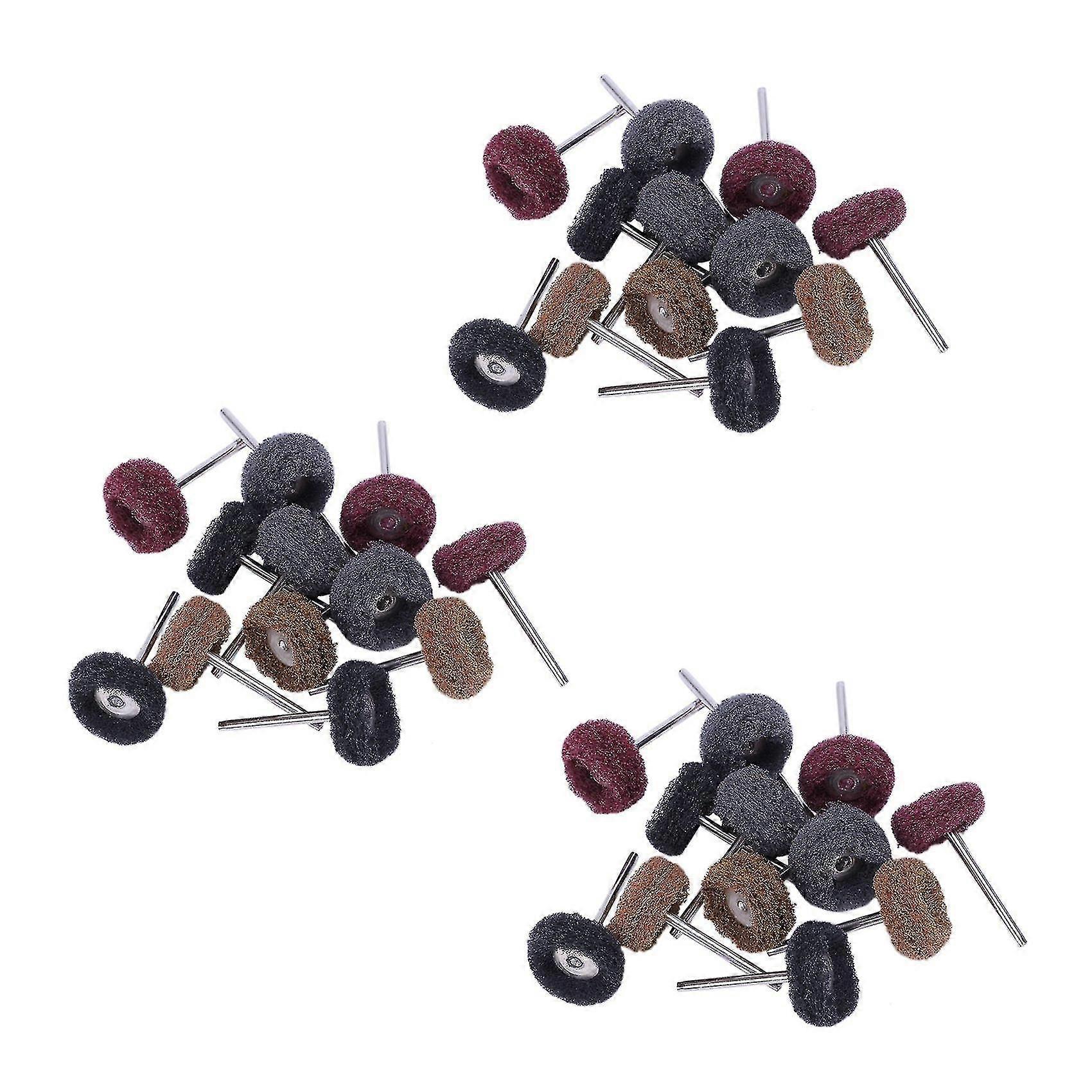 36 Pcs Polishing Sanding Polish Wheel Buffer Abrasive Brush Head Compatible With Rotary