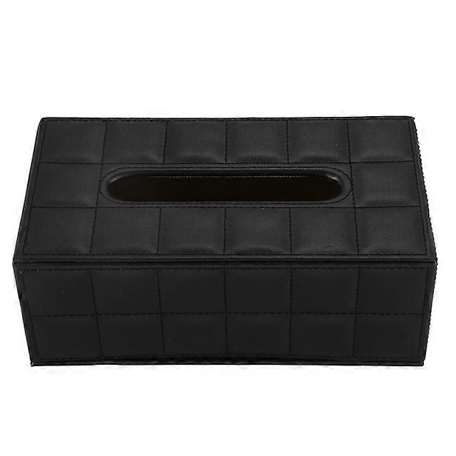 Home Car Rectangle PU Leather Tissue Box