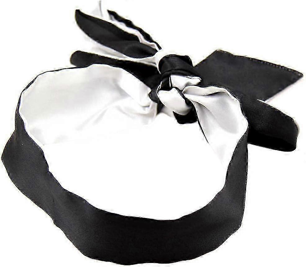 2pcs Satin Eye Mask Blindfold, Soft Satin Eye Mask Sleeping Eye Mask Two-color For Meditation Adults Couples Lovers-Yvan