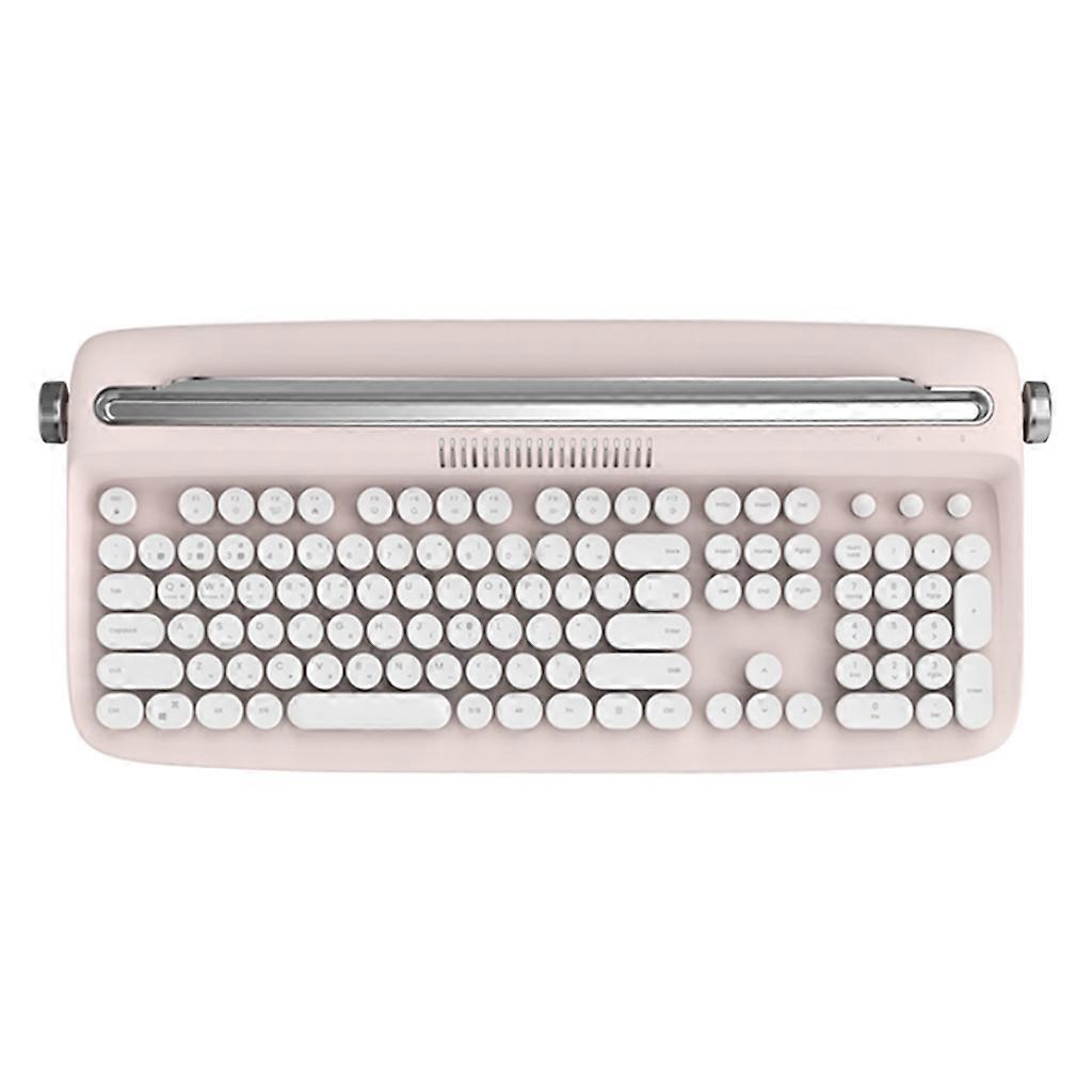 Round Keycap Wireless Keyboard BT 108Keys Mini Keyboard for Laptop Notebook